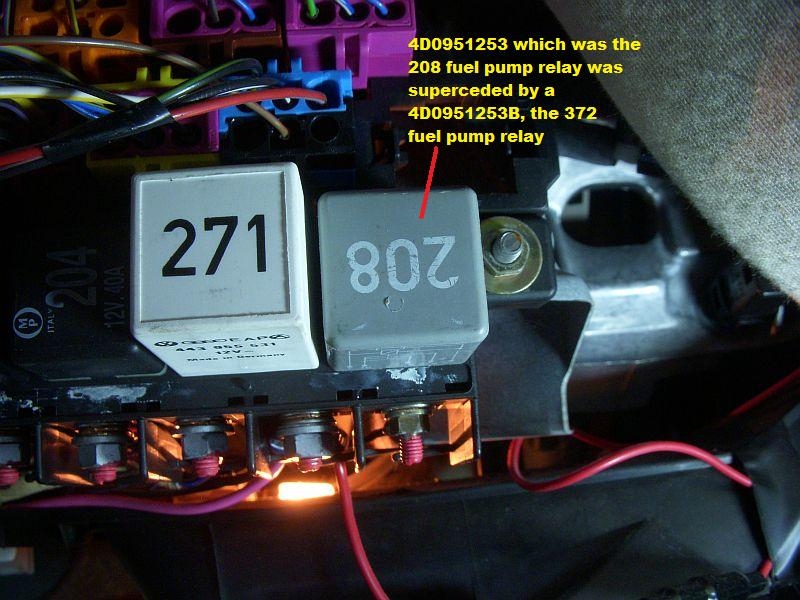 Quattroworld Com Forums J17 Fuel Pump Relay Information And Why It Is So Important