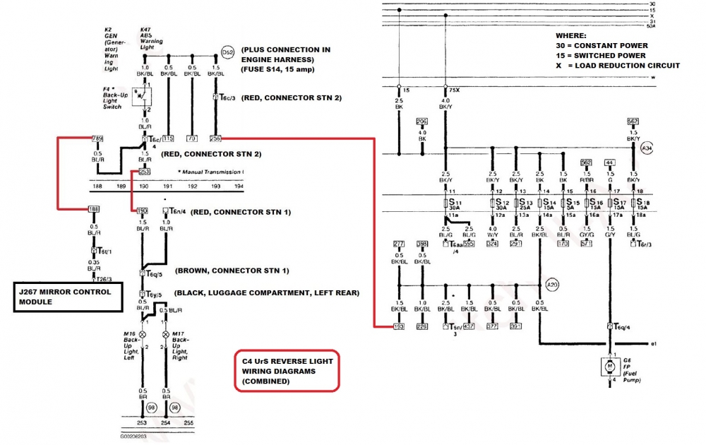 Quattroworld Com Forums Reverse Light Switch Info Location Pn And Wiring Diagram