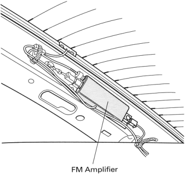FM antenna amplifier